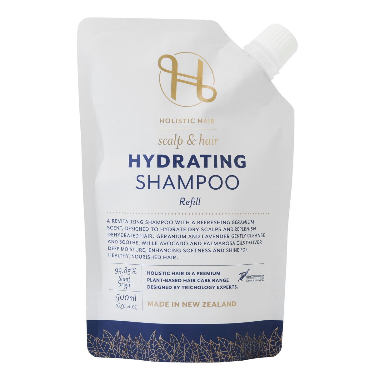 Hydrating Shampoo Refill Pouch 500ml , Shampoo , Holistic Hair® , HydratingShampoo