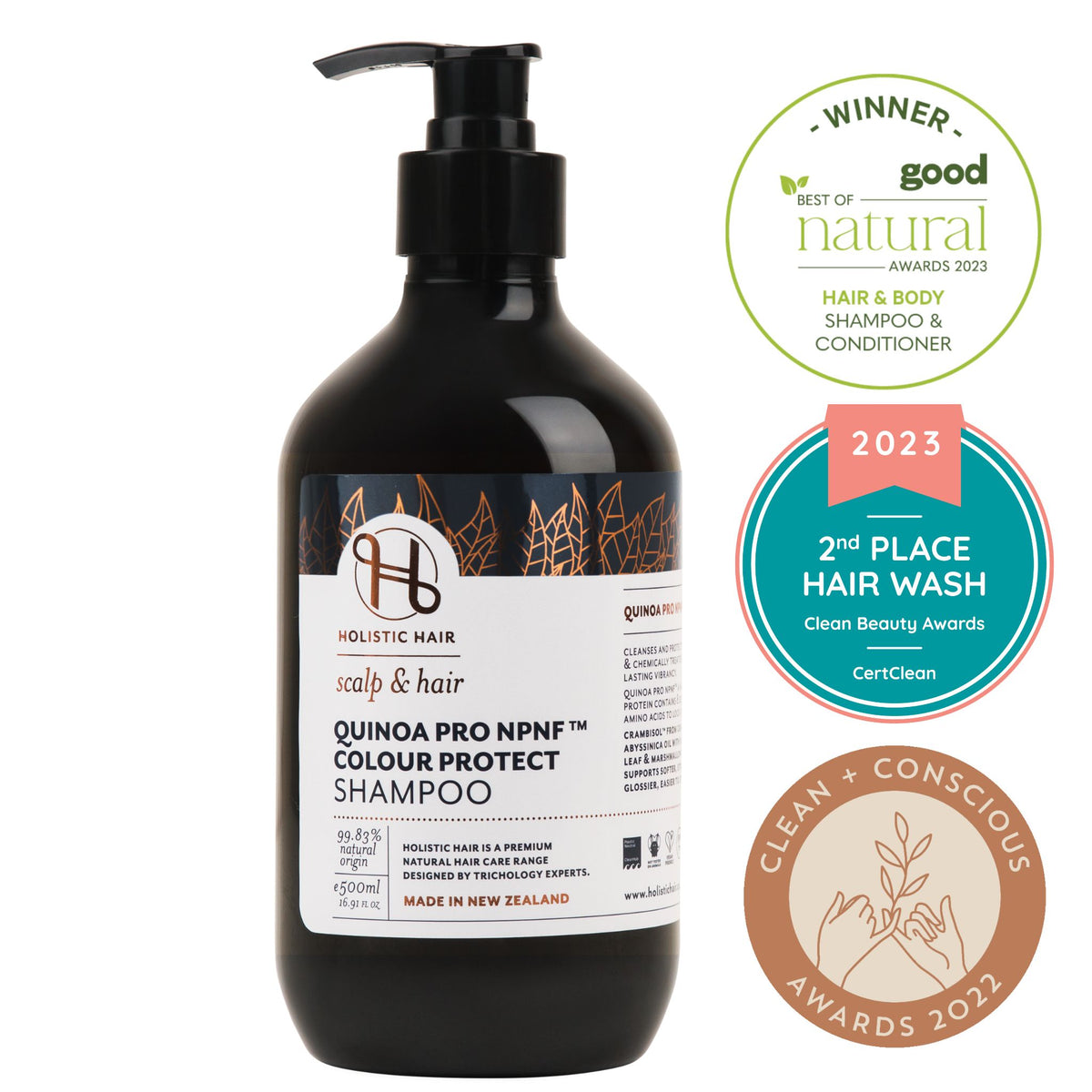 Quinoa Pro NPNF™ Colour Protect Shampoo – A nourishing shampoo that strengthens and protects coloured hair while enhancing vibrancy and shine.