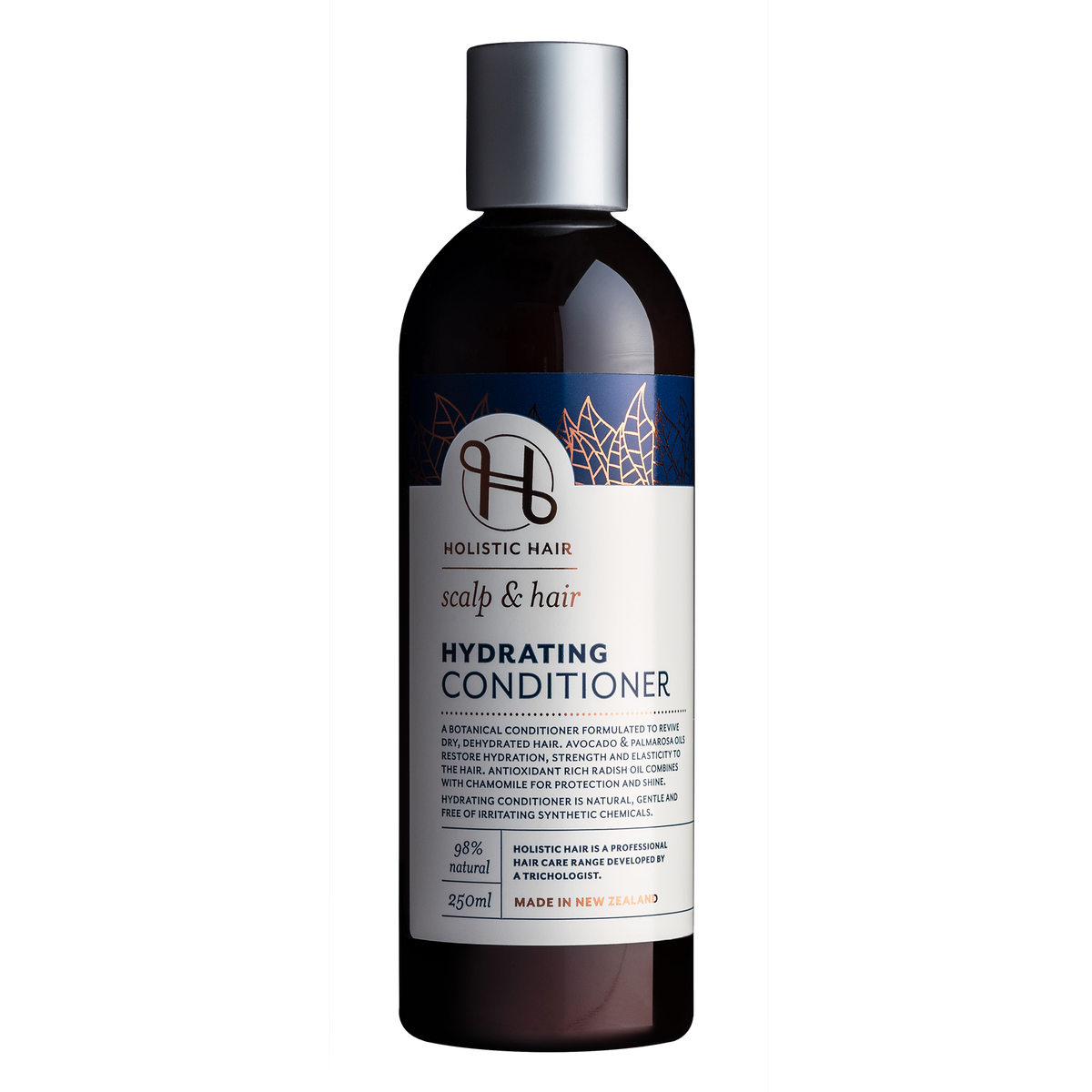 Natural conditioner designed to restore moisture and shine to dehydrated hair.
