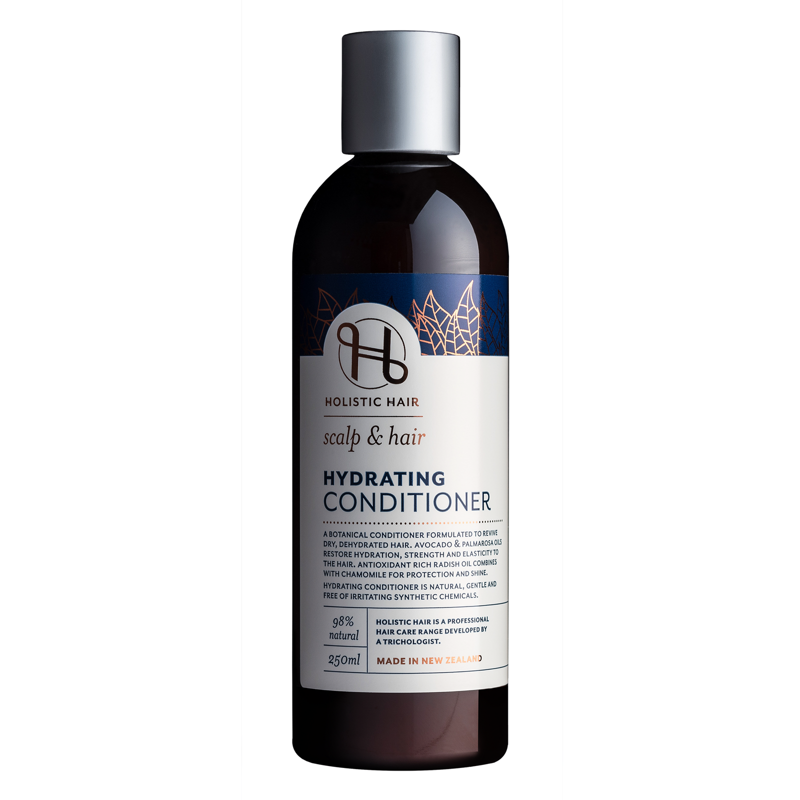 Natural conditioner designed to restore moisture and shine to dehydrated hair.
