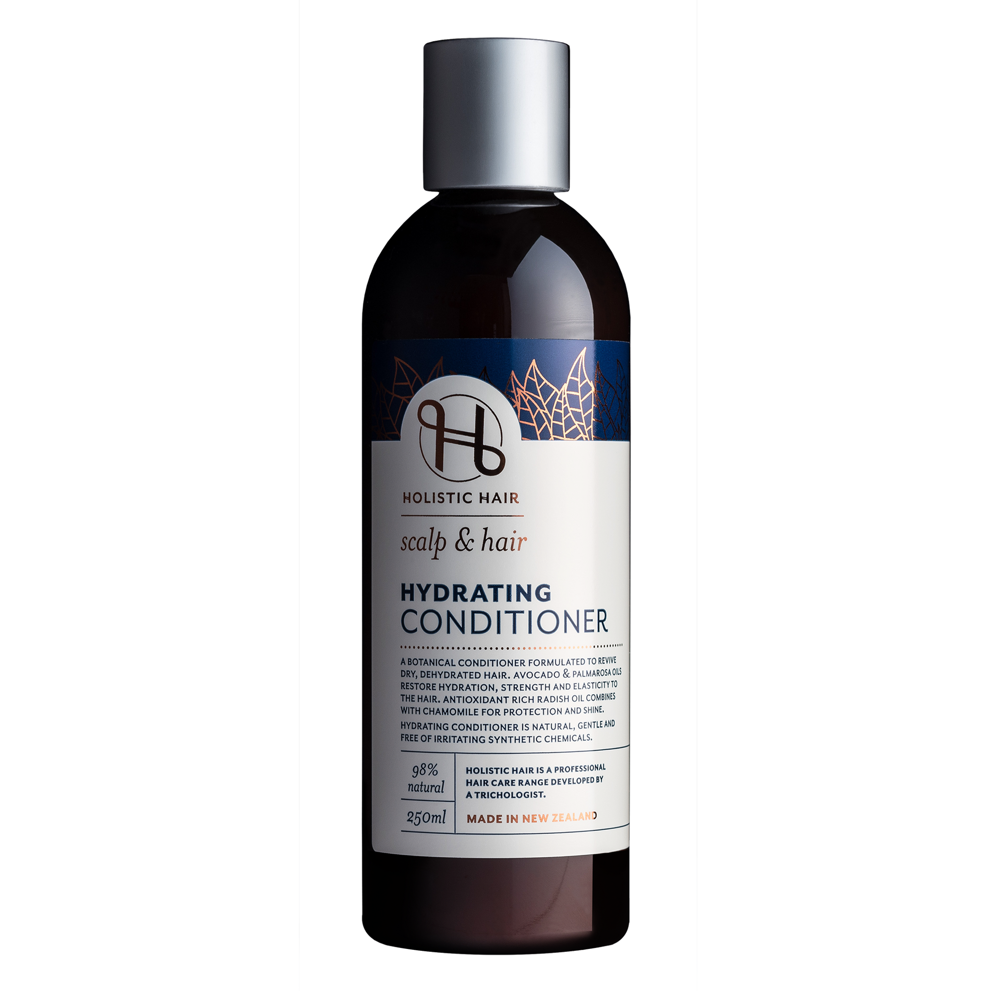 Natural conditioner designed to restore moisture and shine to dehydrated hair.