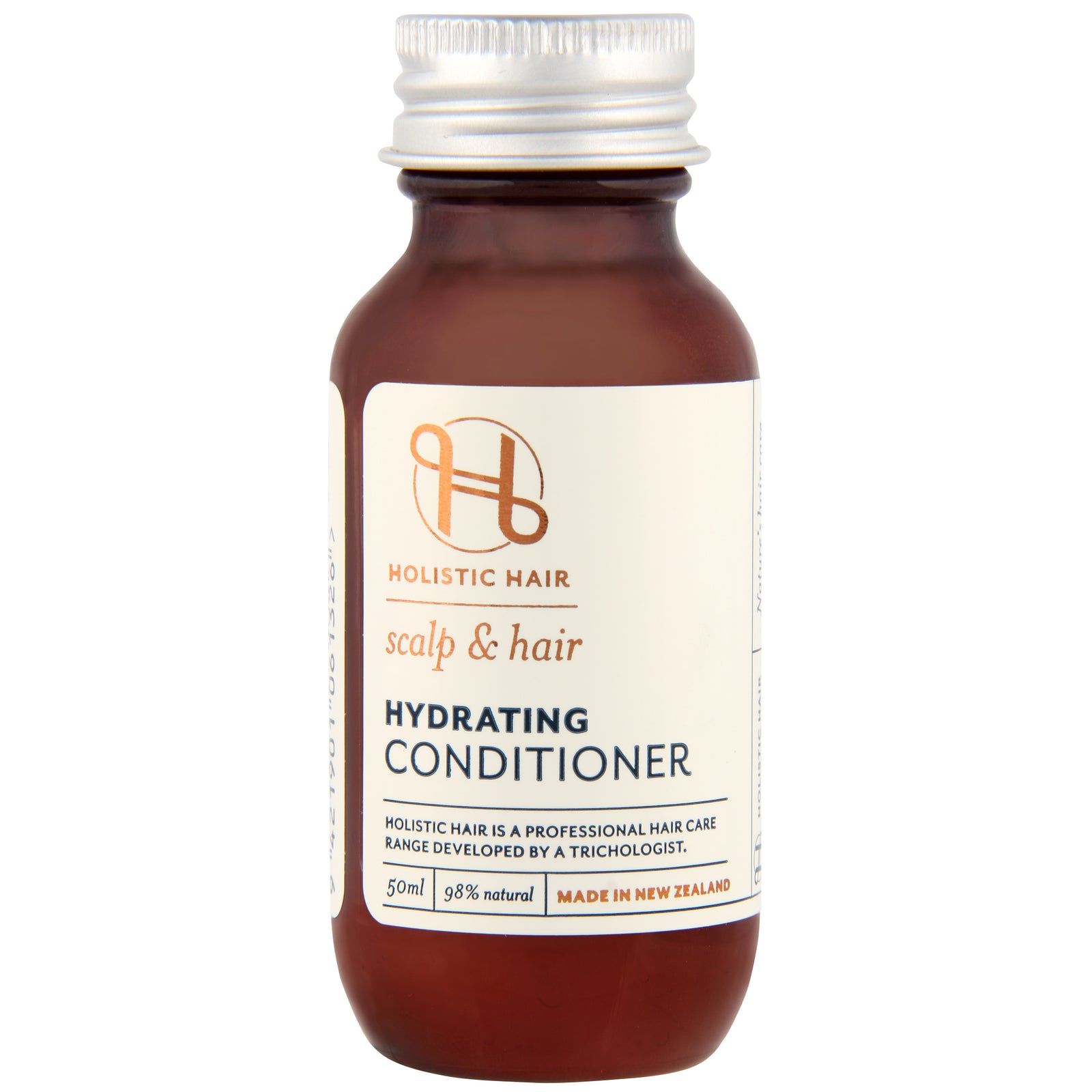Hydrating conditioner bottle for dry hair, featuring Avocado, Palmarosa, and Chamomile.