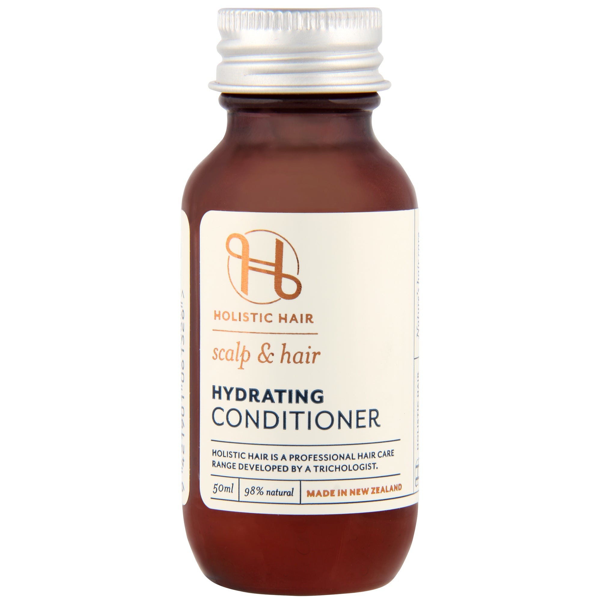 Hydrating conditioner bottle for dry hair, featuring Avocado, Palmarosa, and Chamomile.