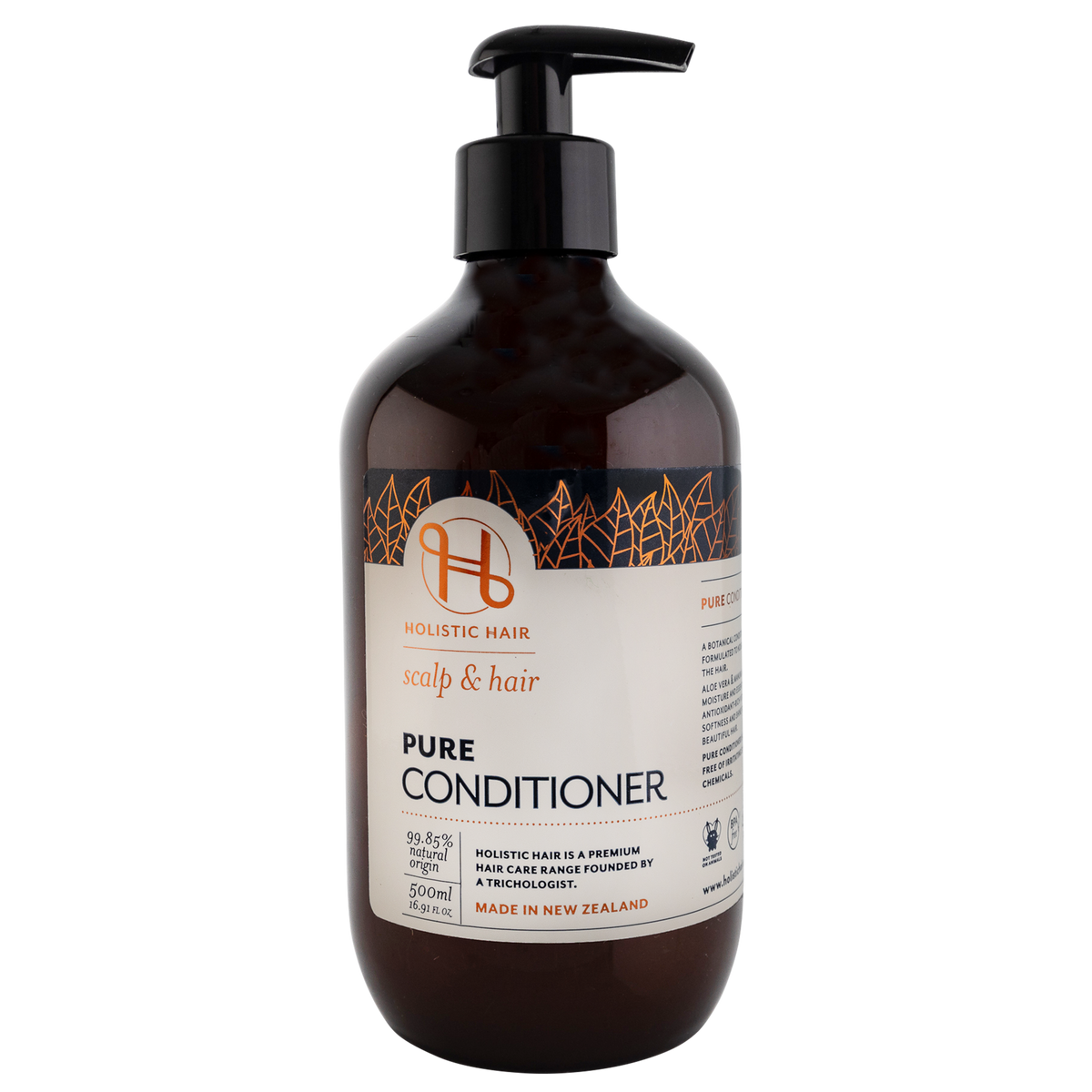 Fragrance-free Pure Conditioner for radiant, smooth hair with botanical ingredients and no synthetic chemicals.