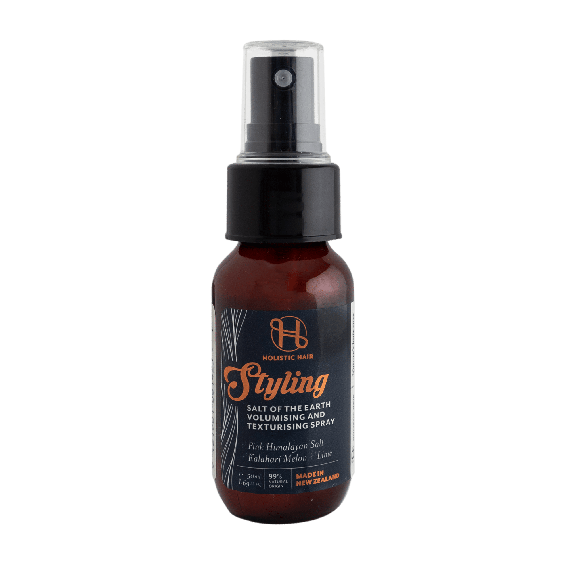 Natural salt spray for volume and beachy waves, enriched with Kalahari melon oil and Himalayan salt for lightweight, flexible styling.